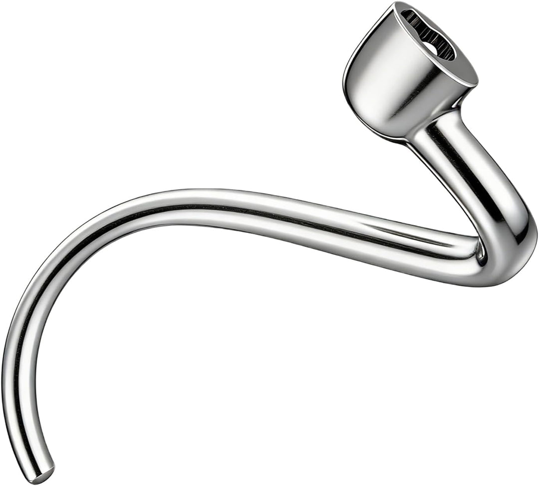 Edelstahl Knethaken für KitchenAid Küchenmaschine, Teighaken Aufsatz für Standmixer, Robuster Rührha
