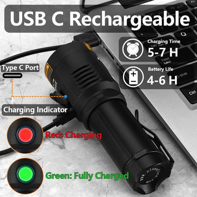 Alonefire X901UV 10W 365nm UV Taschenlampe Tragbar USB Aufladbar Schwarzlicht Taschenlampe Haustier