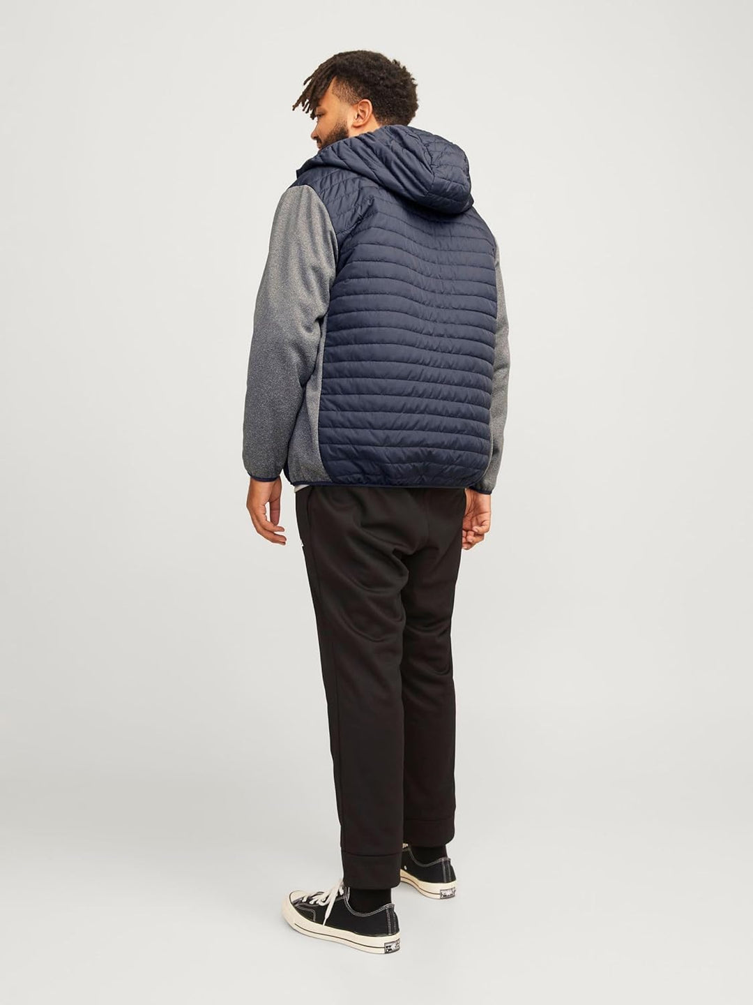 Jack & Jones Male Hybridjacke Plus Size Hybridjacke XXL Grey Melange, XXL Grey Melange