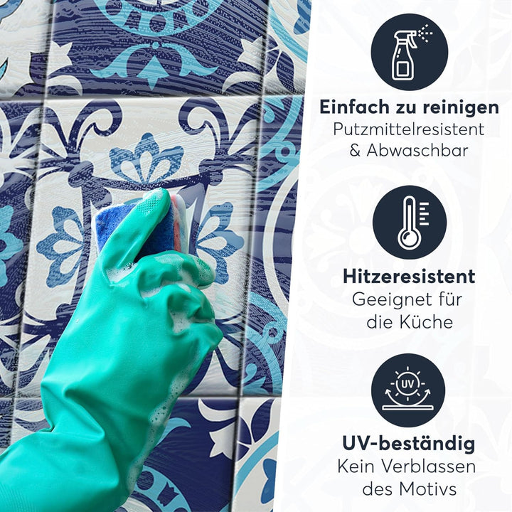 CREATISTO Mosaik Klebefliesen Stickerfliesen Fliesenfolie - Selbstklebende Fliesen Folie I Stickerfl