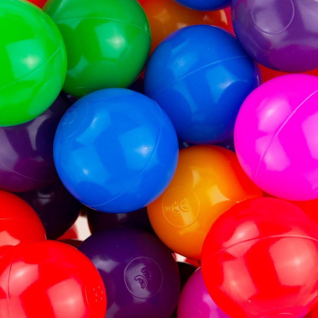 Martom Bunte Bälle für Bällebad 7/6cm Babybälle Plastikbälle Baby Spielbälle 100-2000 Stuck (7cm, 40