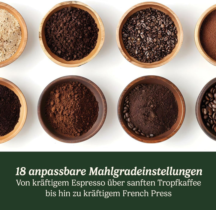 Cuisinart Kaffeemühle | Kaffeemühle für zu Hause | 4-18 Tassen | 18 Mahlgradeinstellungen | verschie
