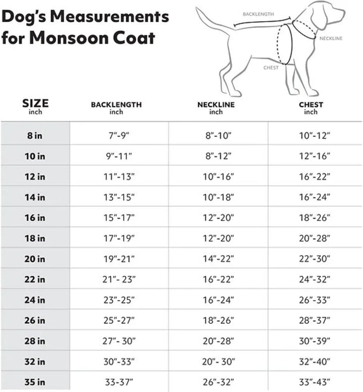 Hurtta Monsoon Hunde-Regenmantel, Sanddorn, 50,8 cm Sanddorn 20 in, Sanddorn 20 in
