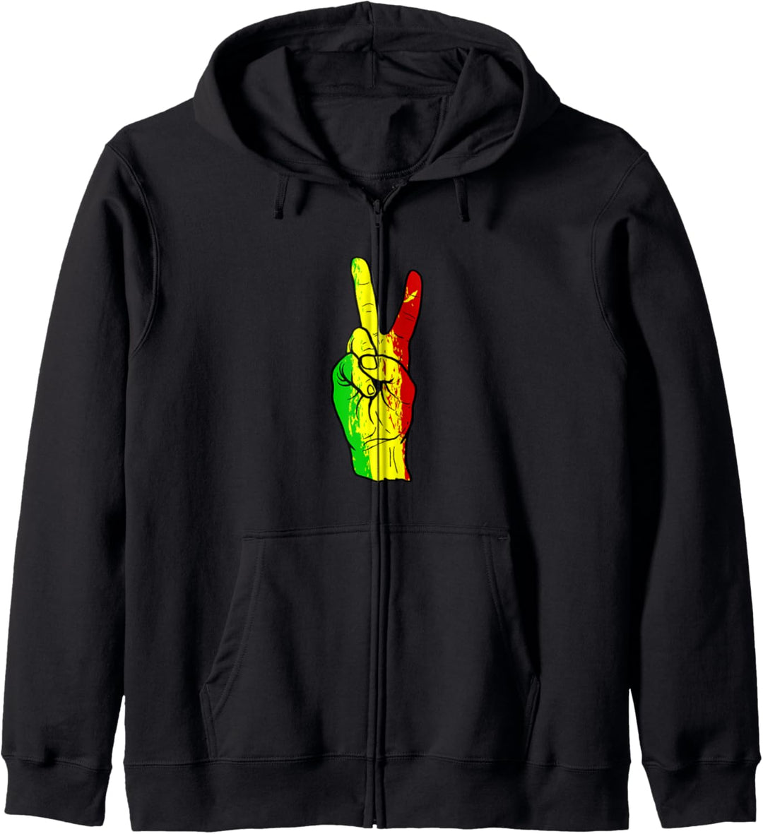 Reggae Musik Peace Zeichen Geschenk - Rasta Rastafari Kapuzenjacke