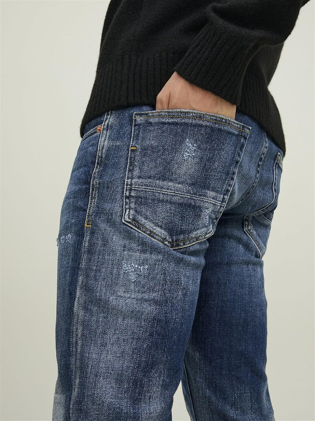 JACK & JONES Herren Jjiglenn Jjluca El 009 Sn Jeanshose, Blue Denim, 30 EU