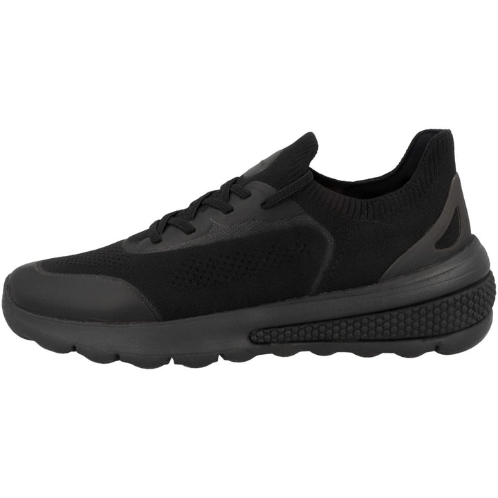 Geox Damen D Spherica Actif Sneaker 35 EU Schwarz, 35 EU Schwarz