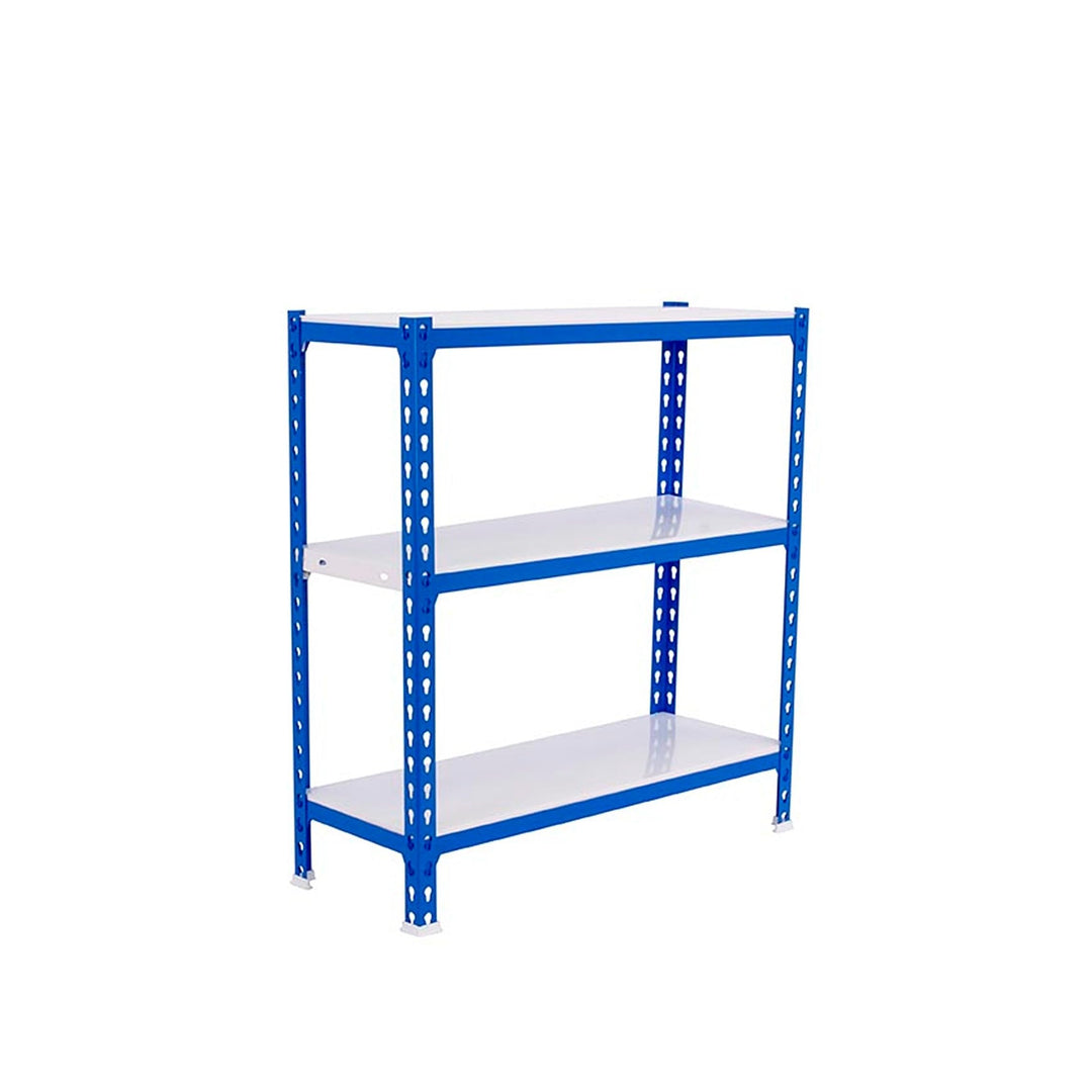 SimonRack Schwerlastregal, Lagerregal, 90x100x50 cm, Metallregal, Kellerregal, Biegestelle 180 kg, 3