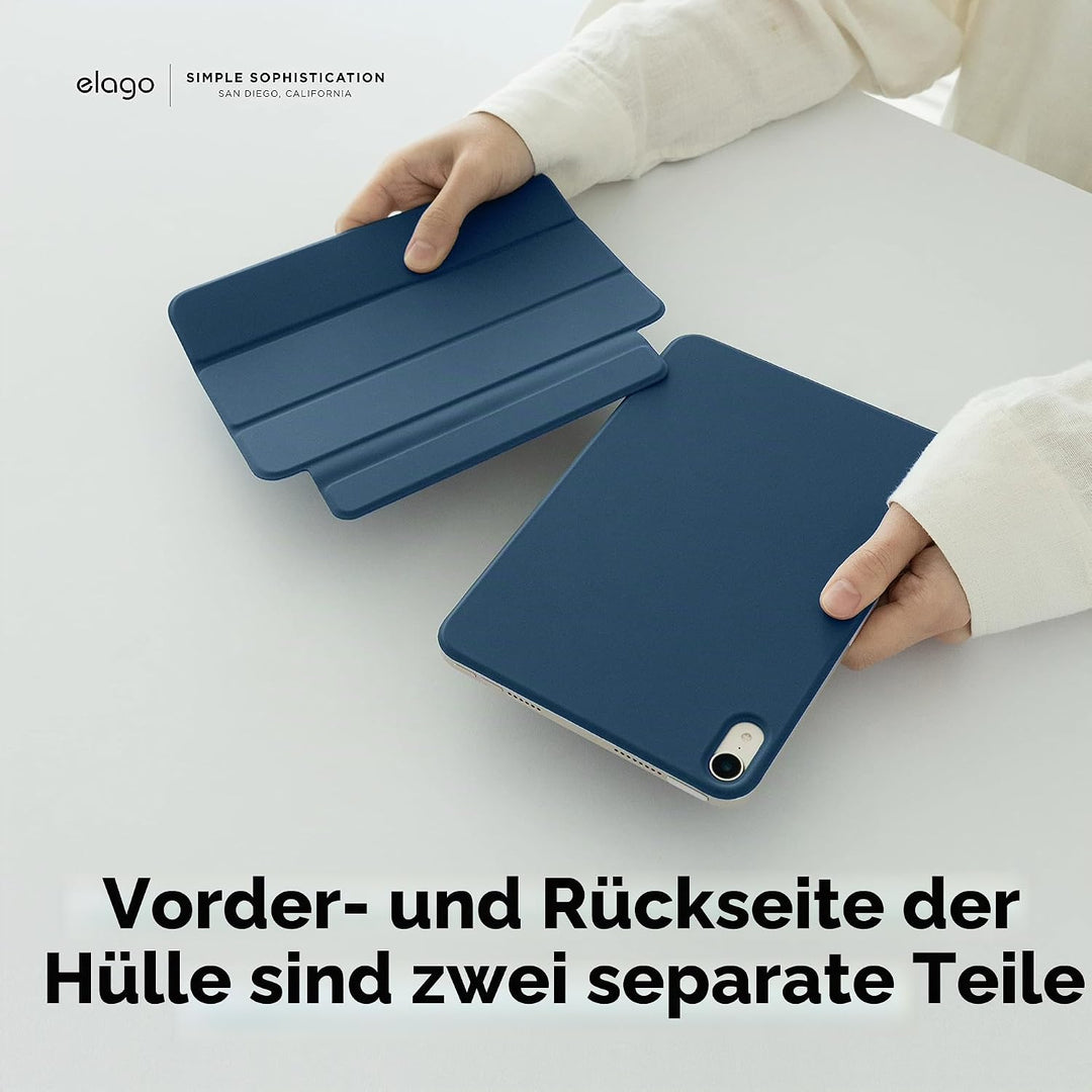 elago Magnetische Folio Hülle Kompatibel mit iPad Mini 8.3 Zoll 6. Generation - Rückwand kann an Met
