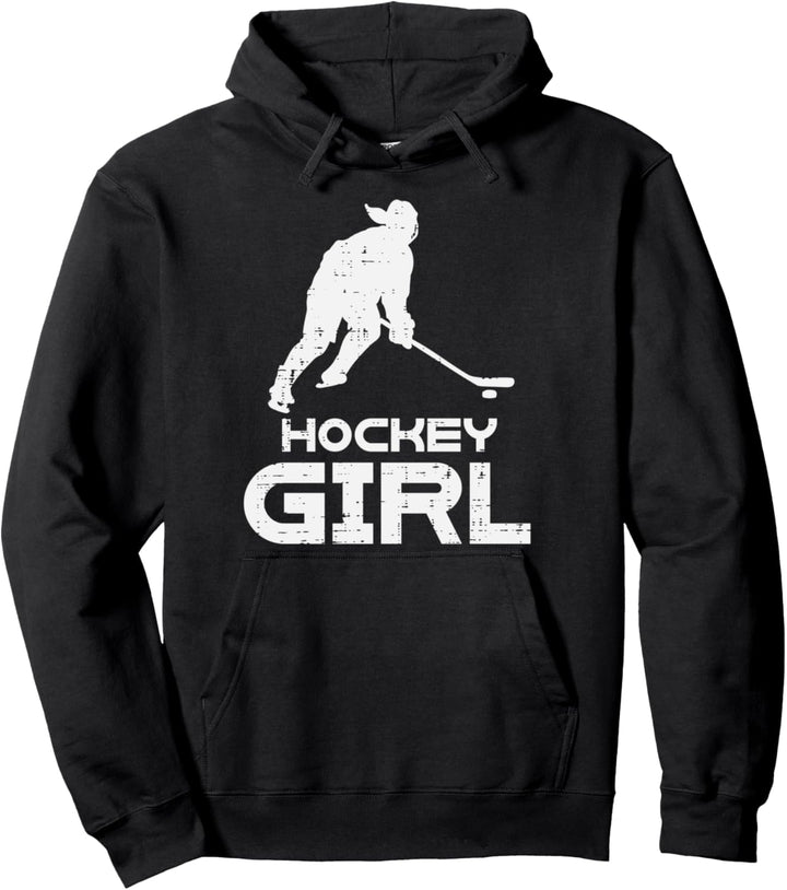 Hockey Girl Cool Mothers Day Goalie Player Mom Mama Women Pullover Hoodie