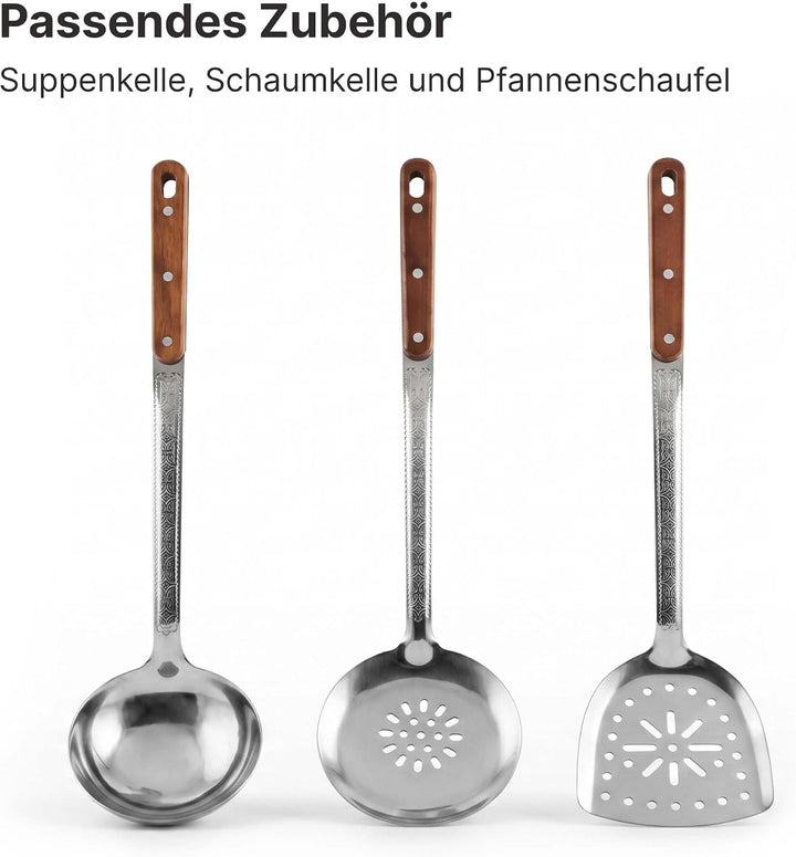 Super Set: Utschag Feuerstelle Ø36cm Stahl 2mm Kazan 10L Outdoor Feuerofen | Rauchrohr Luftklappe As