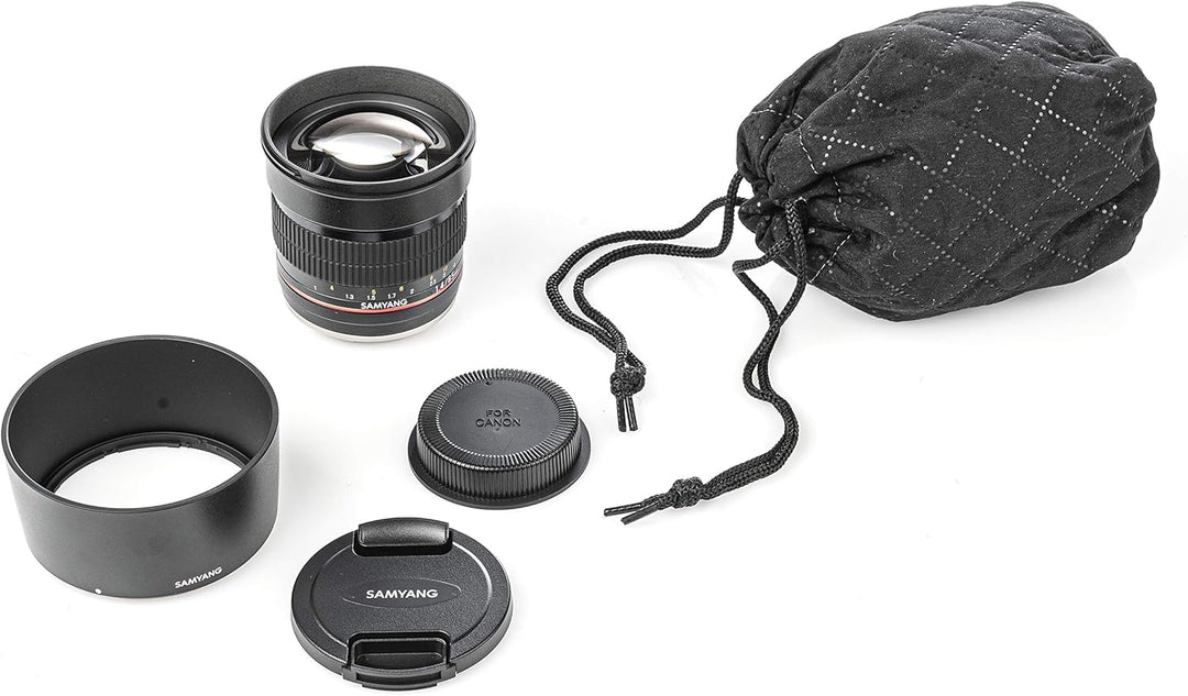 SAMYANG 881306 MF 85mm F1,4 AS IF UMC für Sony A – Vollformat Portrait Objektiv für Sony A-Mount, ge