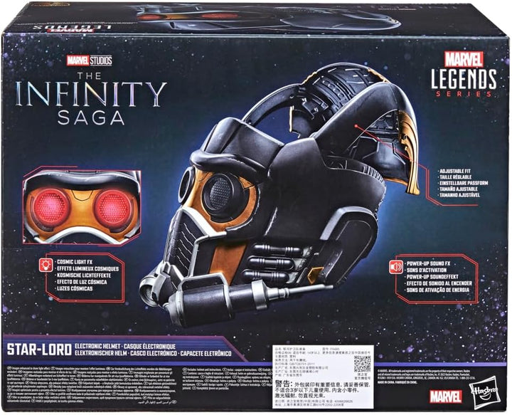 Marvel Legends Series elektronischer Star-Lord Premium Helm mit Licht und Sound, Rollenspielartikel