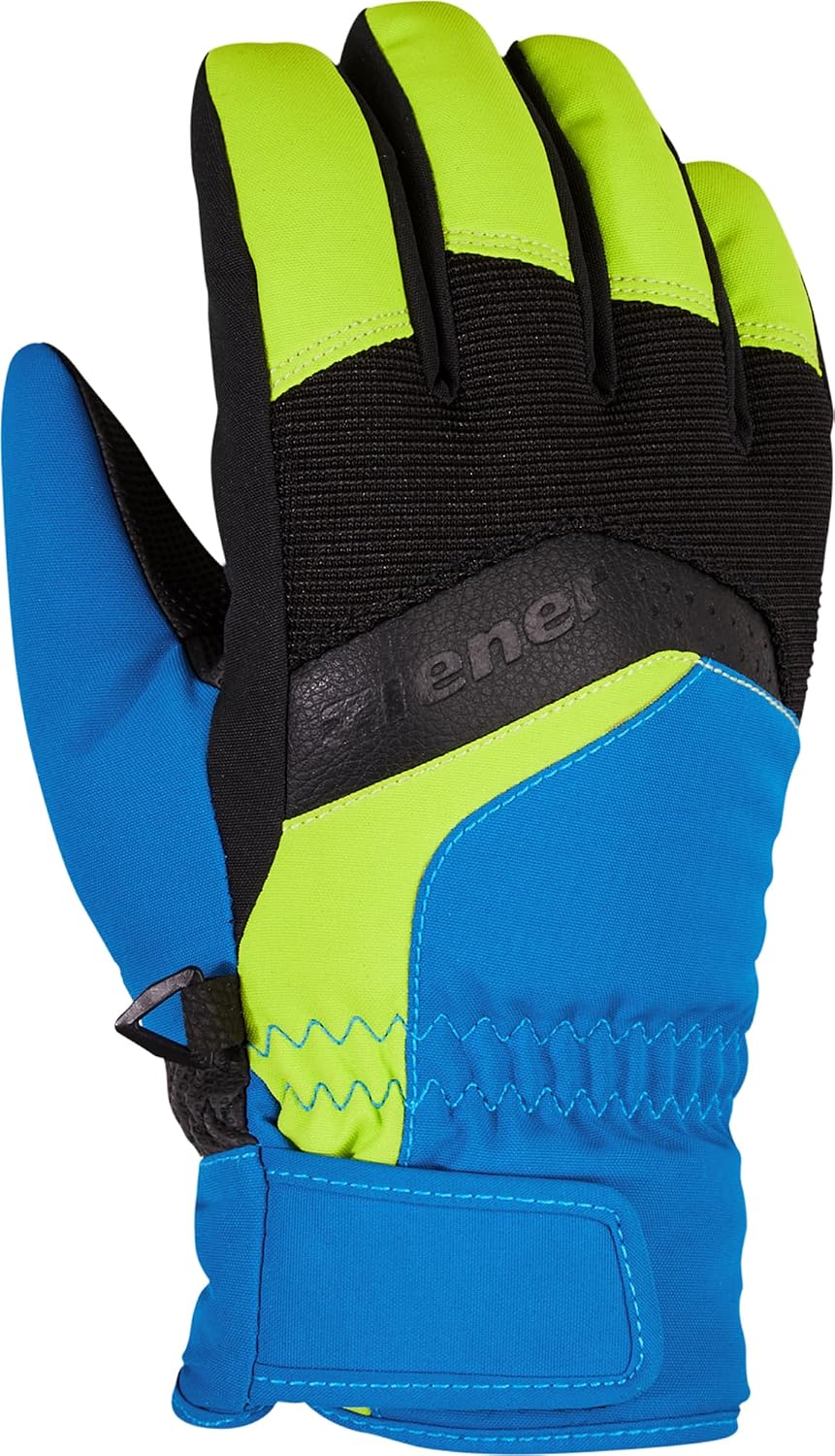 Ziener Jungen LABINO AS Ski-Handschuhe/Wintersport | Wasserdicht, Atmungsaktiv 7.5 Persian Blue, 7.5