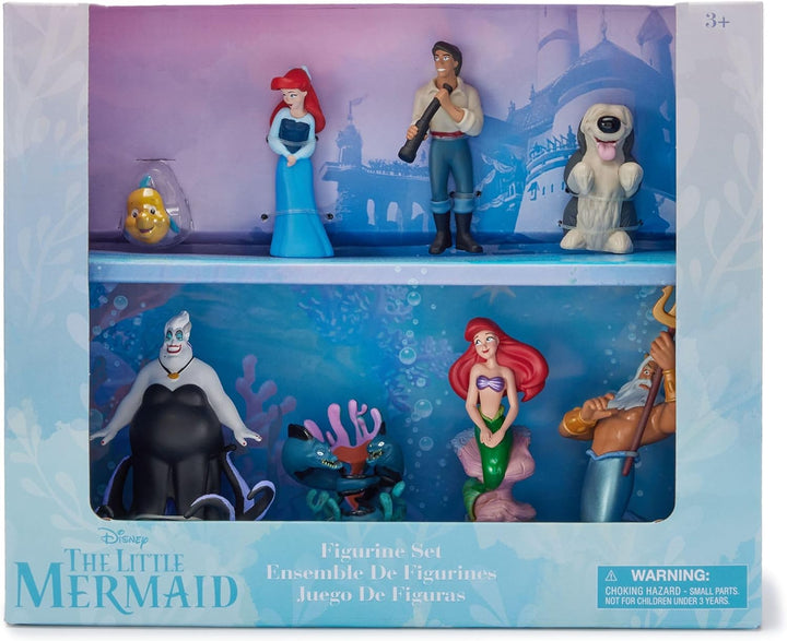 Disney Store Official - Arielle, die Meerjungfrau - Spielzeugfigurenset - 8 Spielzeuge - Mit Prinzes