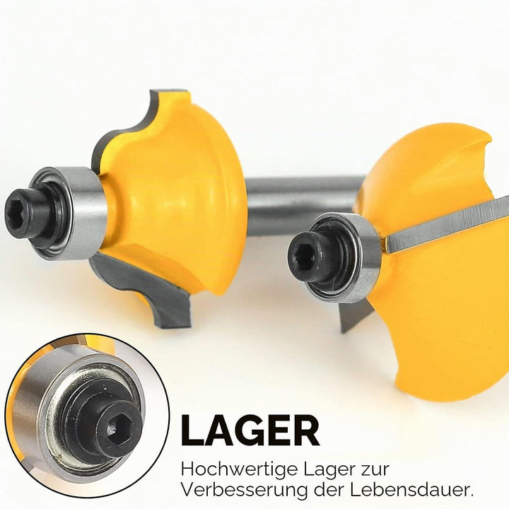 Oberfräsen-Bits-Set 1/4 Zoll Schaft – BAIDETS 35 Stück 1/4 Zoll Fräser-Bits für professionelle Tisch
