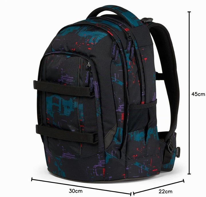satch pack Schulrucksack Schulrucksack ab 5. Klasse ergonomisch 30L Stauraum standfest Organisations