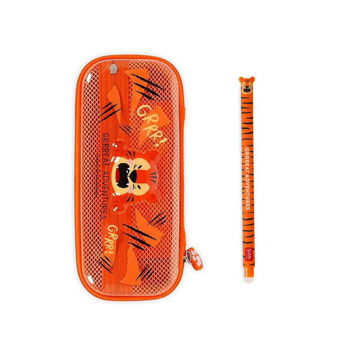 Legami - Wonderwow Federmäppchen, 2 Fächer und Stifthalter innen, Innenfach mit Netzstoff, Reissvers