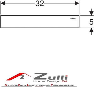 Geberit 154.336.FW.1 Siphonabdeckung an der Wand,