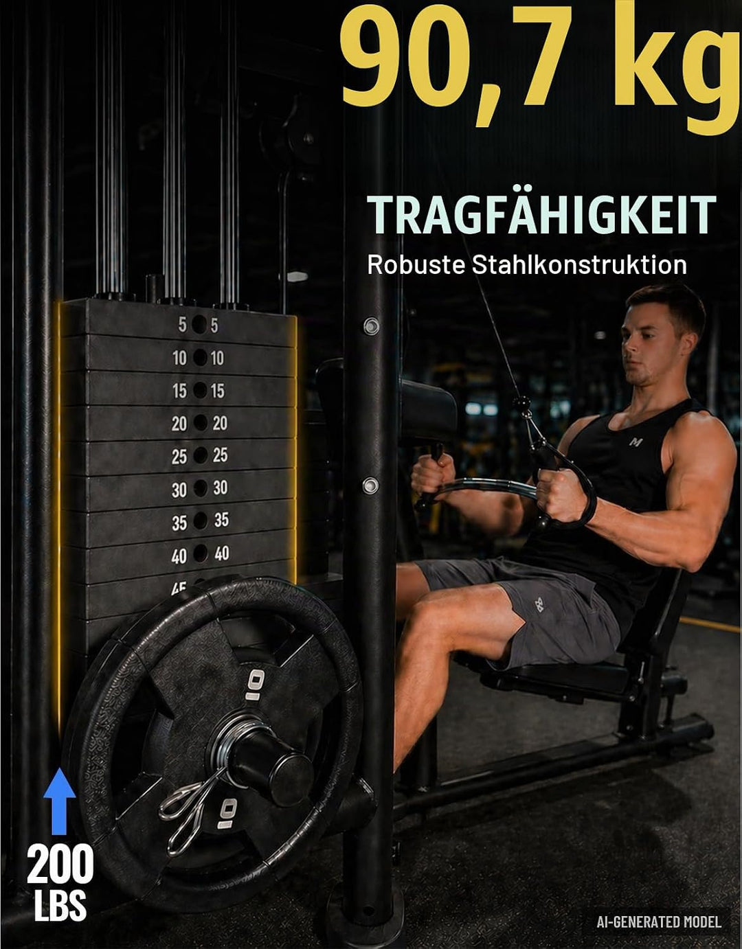 8/10 mm Gewichtsstapel Pin, Gym Pin mit Federclip Klemme, Gewichtsstapel Extender Pin für Kraftstati