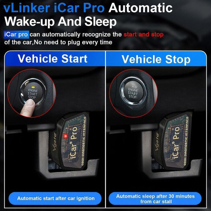 Vgate iCar Pro Mini OBD2 Bluetooth BLE (4.0) Scanner für iOS/Android OBD Adapter Auto Diagnose ELM32