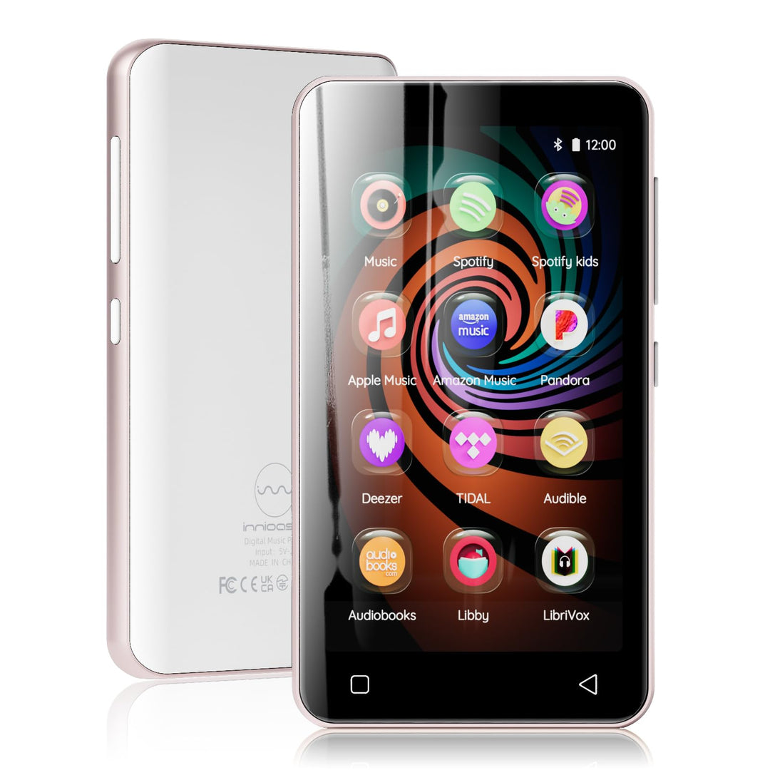 160G Spotify MP3-Player mit Bluetooth, Innioasis Mp4-Player mit Audible, Deezer, Hi-Fi 4 Zoll Touchs