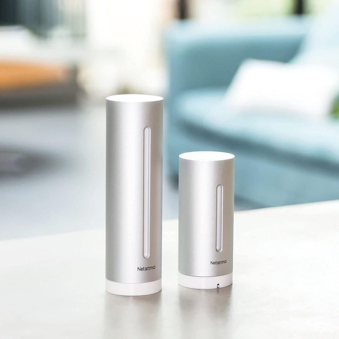 Netatmo Smarte Wetterstation mit Wandhalterung - WLAN, Funk, Innen- und Aussensensor & Windmesser fü