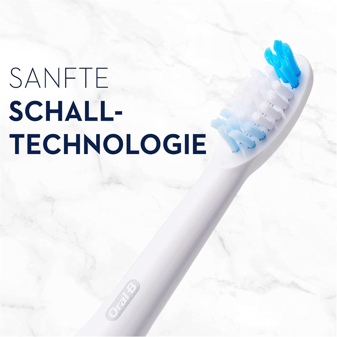 Oral-B Pulsonic Clean Aufsteckbürsten für Schallzahnbürsten, 4 Stück, Zahnbürstenaufsatz für Oral-B