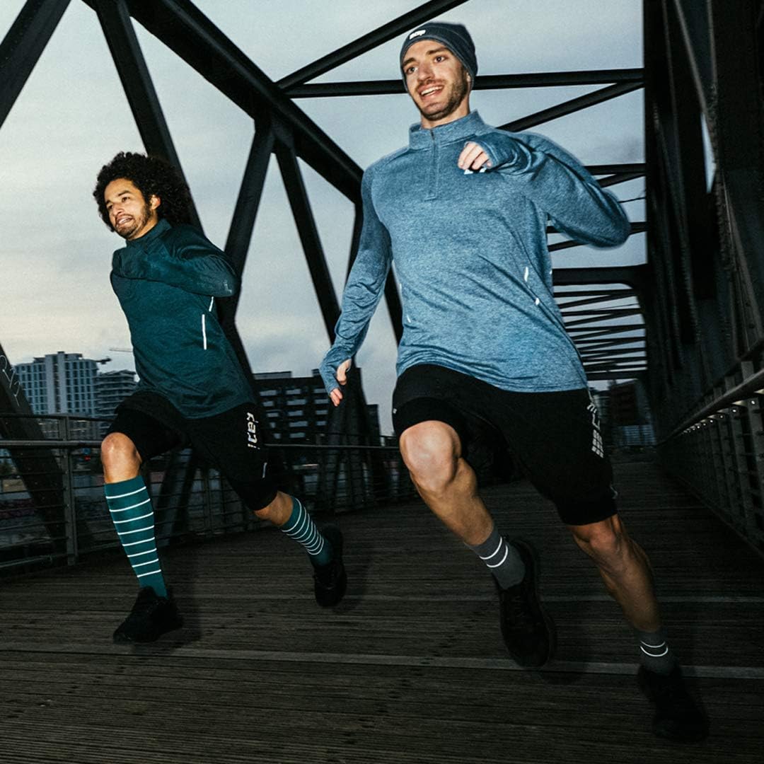 CEP – MID CUT REFLECTIVE + NEON für Damen | Laufsocken mit Kompression für mehr Leistung S REFLECTIV