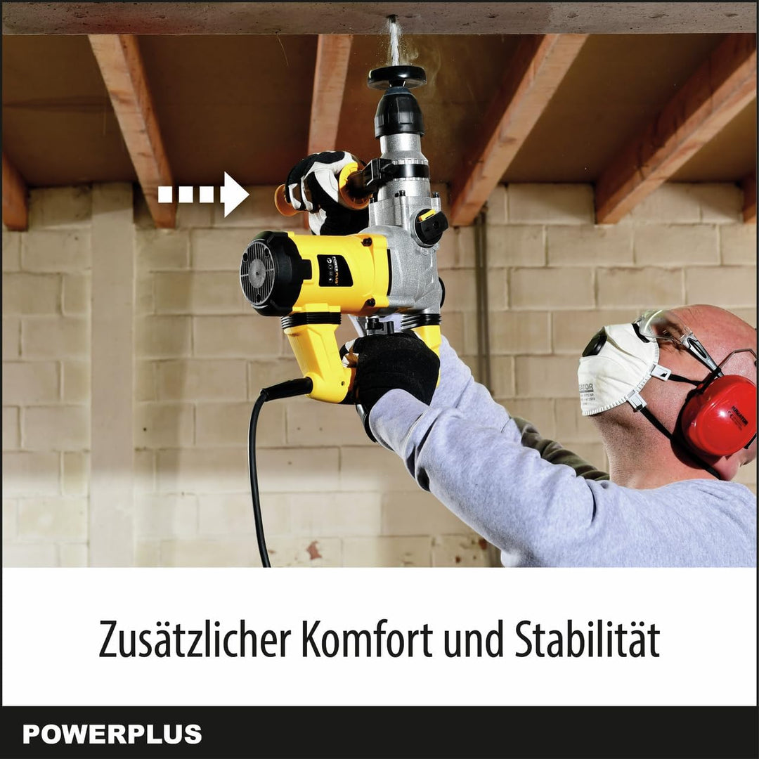 Powerplus Kombibohrmaschine POWX1175 Kombibohrer zum Bohren, Meisseln und Hämmern – Kombibohrer für