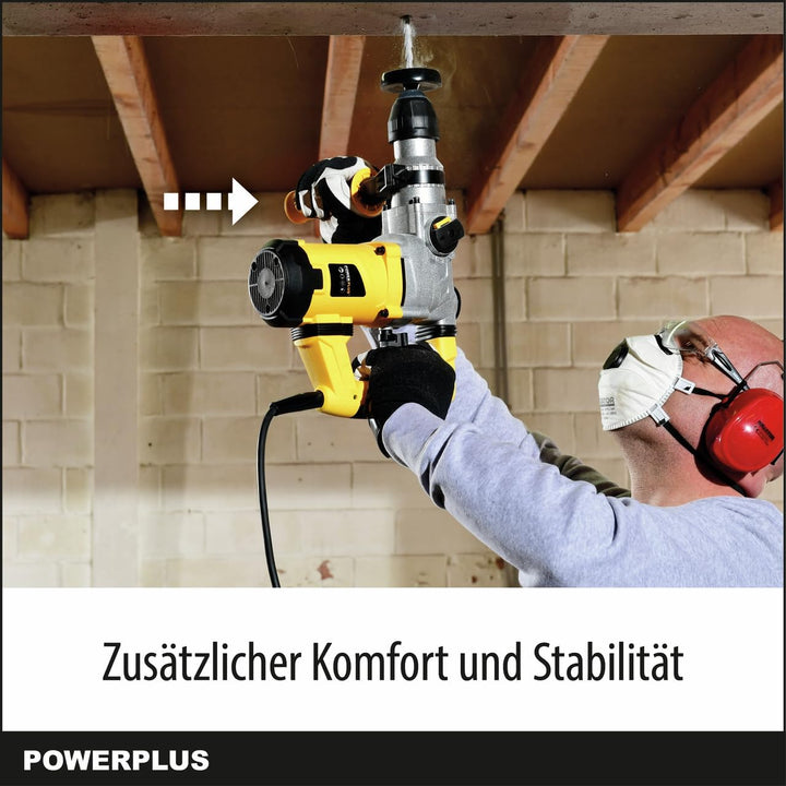 Powerplus Kombibohrmaschine POWX1175 Kombibohrer zum Bohren, Meisseln und Hämmern – Kombibohrer für