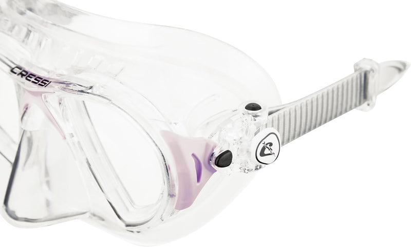 Cressi Herren Nano Taucherbrille UNI Transparent/Lila, UNI Transparent/Lila