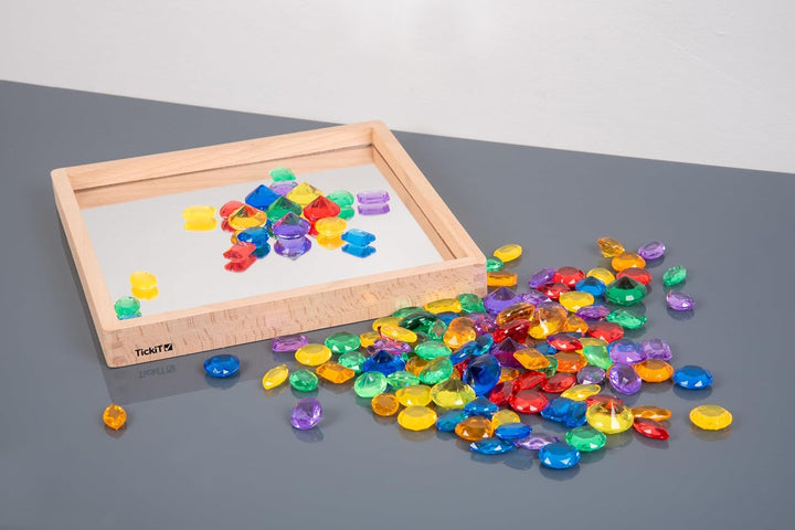 TickiT 73123 Translucent Color Jewels PK-144, Rot, Orange, Gelb, Grün, Blau, Violett, S