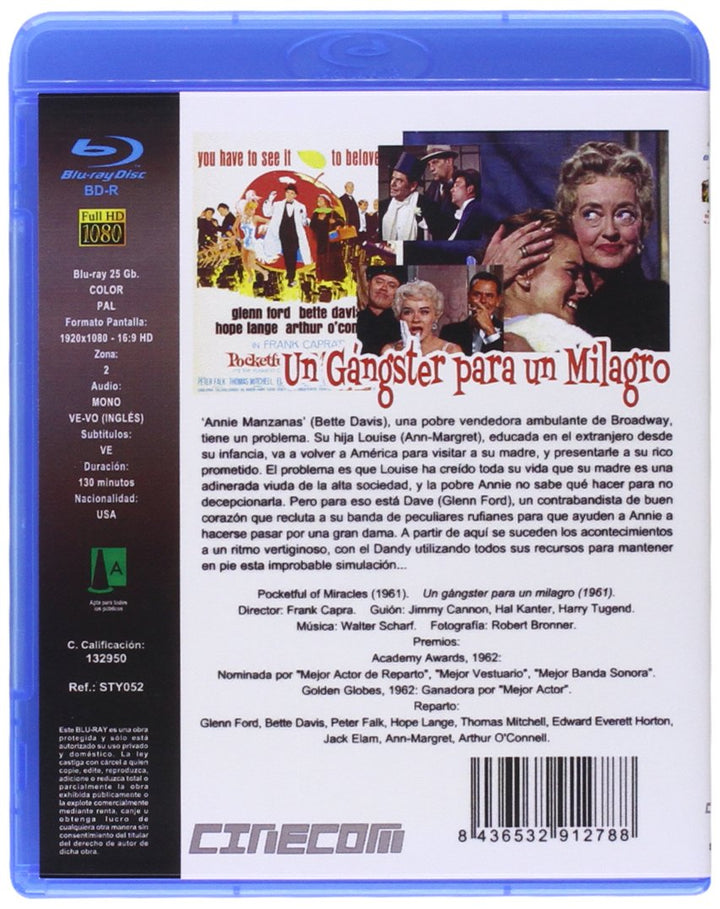 Un Gangster para un milagro BD, Blu-ray