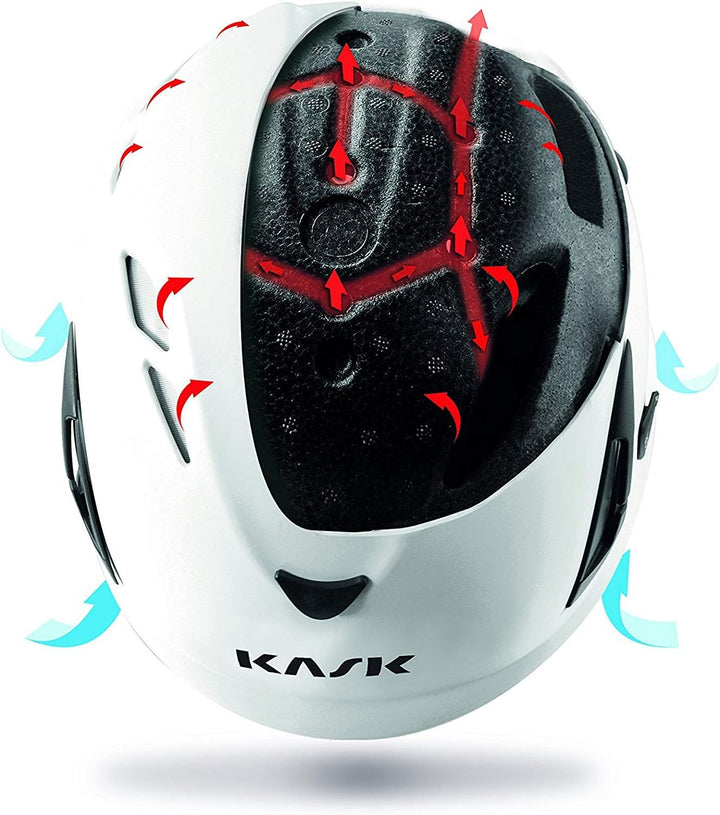 Kask Industriehelm Plasma Aq Umfang 51-63 cm Weiss Single, Weiss Single