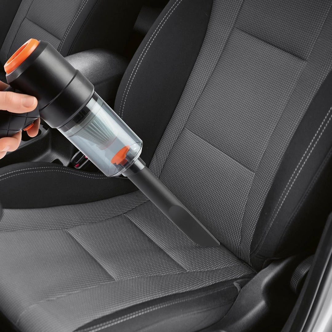 CLEANmaxx Akku-Handstaubsauger im 6-TLG. Set | Kabbelloser & Beutelloser Handsauger | Mit Saug- & Ge