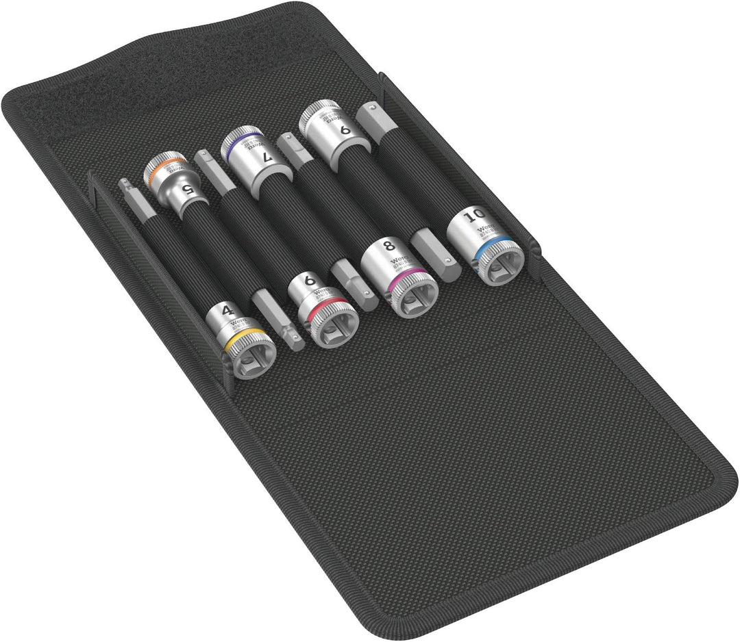 Wera 05003180001 8740 B HF 1 Zyklop Bitnuss-Satz, mit 3/8 Zoll-Antrieb, mit Haltefunktion für Innens