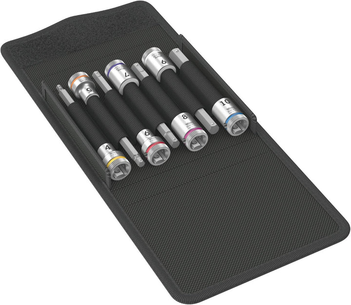 Wera 05003180001 8740 B HF 1 Zyklop Bitnuss-Satz, mit 3/8 Zoll-Antrieb, mit Haltefunktion für Innens