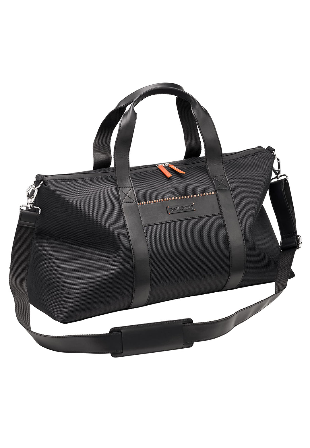 Davidoff Home Run Weekender Schwarz – kleine Reisetasche aus veganem Material – hochwertige Herren T