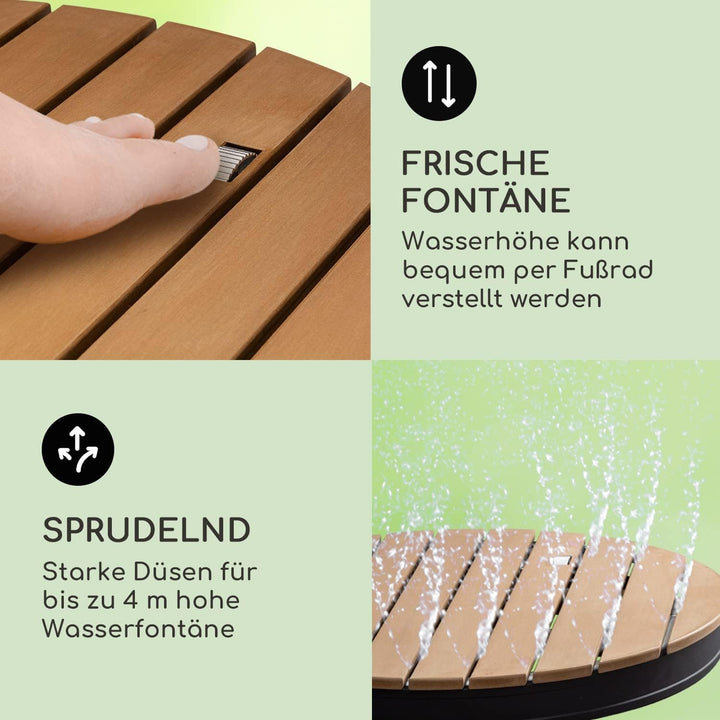 blumfeldt Cool Breeze - Gartendusche, Campingdusche, WPC, Aluminium, Holzoptik, Tragegriff, Gartendu
