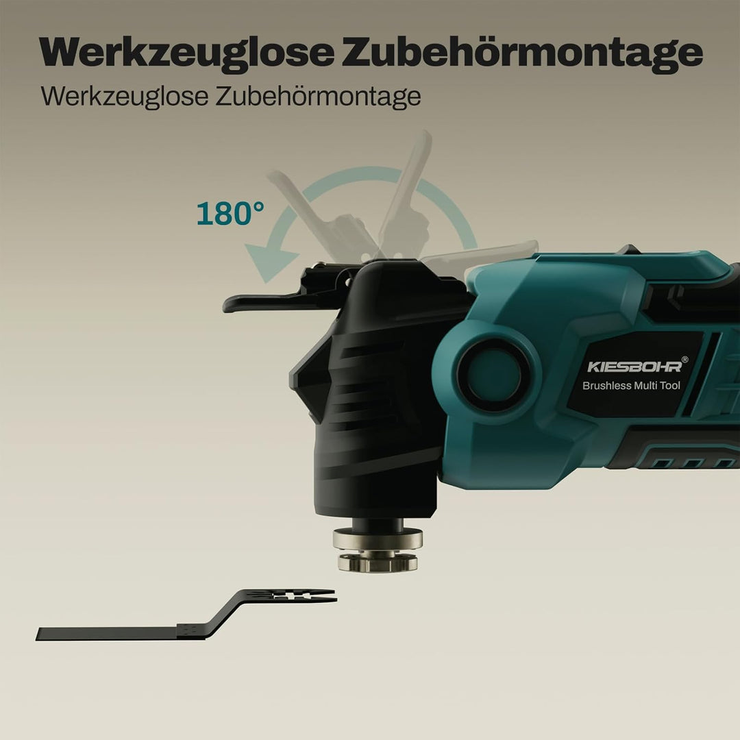 Multifunktionswerkzeug Kompatibel mit Makita 18V Akkus, CSM001 Bürstenloser Oszillationswerkzeug für