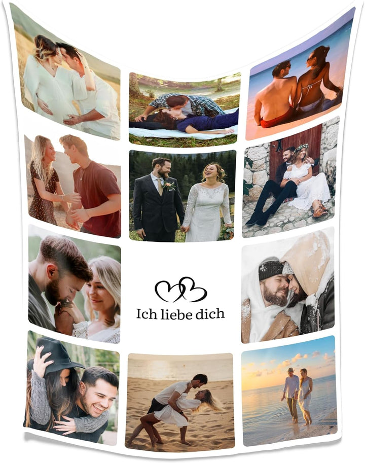 LNM Personalisierte Decken mit Foto, Personalisierte Decke, Personalisierte Foto Decke, Personalisie