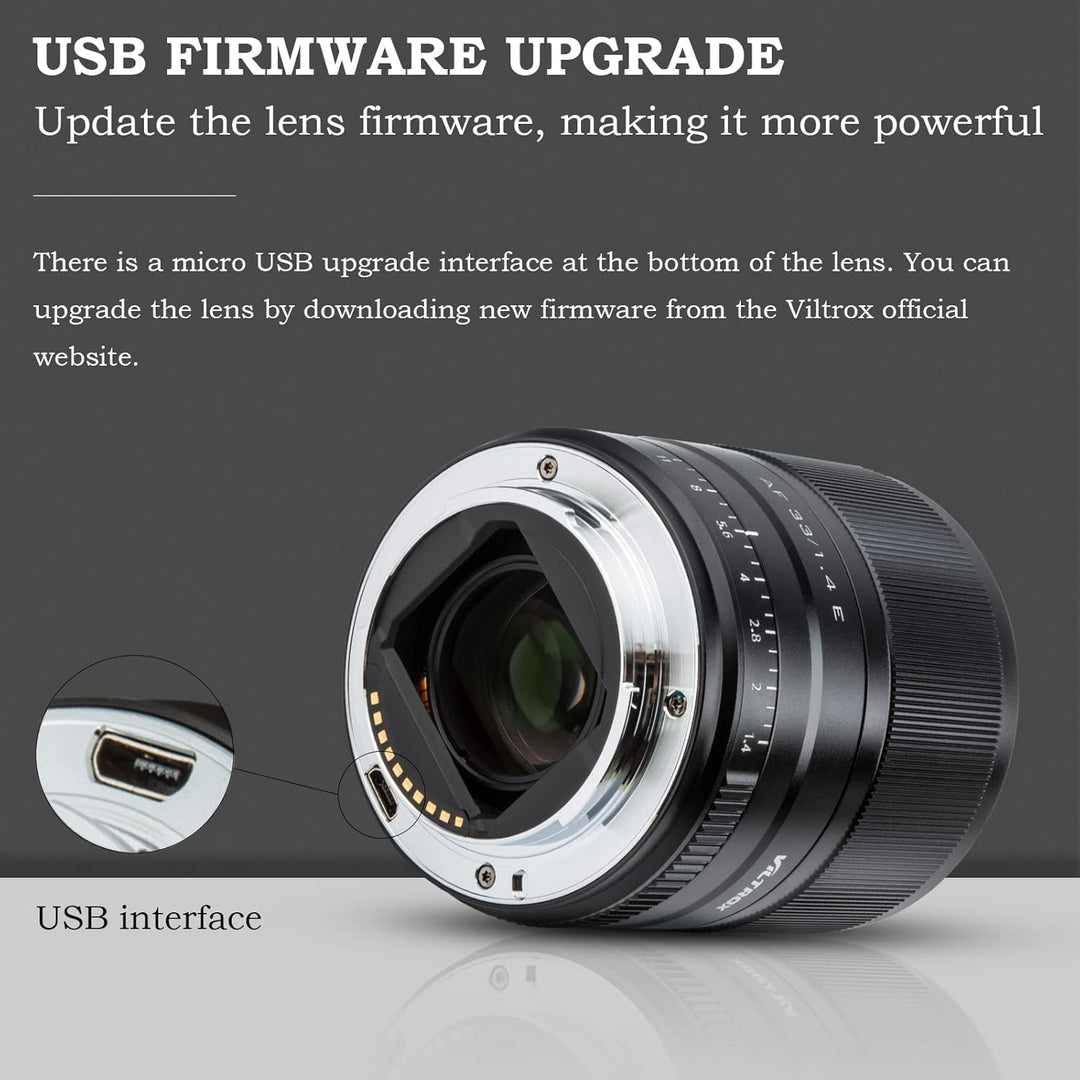 VILTROX 33mm F1.4 E Autofokus Objektiv APS-C Grosse Blende Augenfokus Prime Objektiv für Sony E-Moun