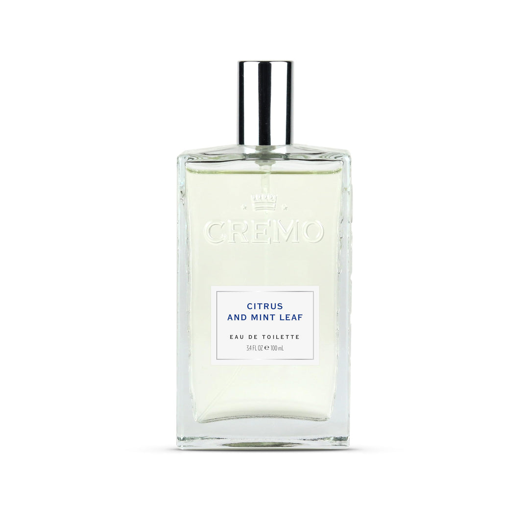 CREMO Eau de Toilette for Men 100ml Citrus & Mint Leaf - Fresh fragrance - Geschenk für Männer Frisc