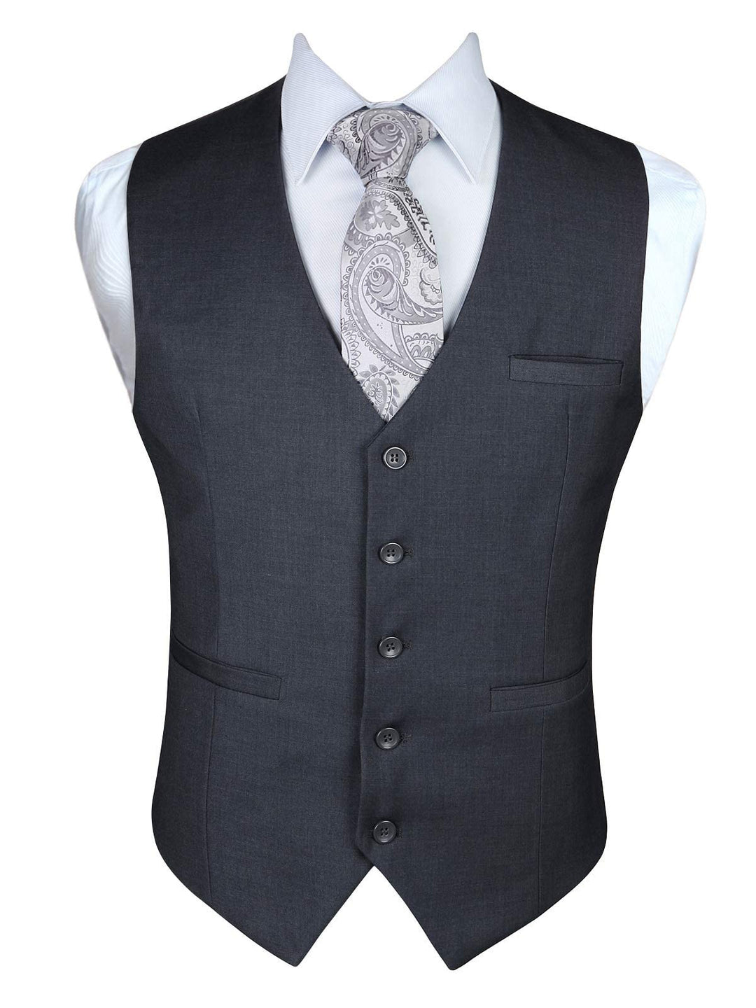 Enlision Anzugweste für Herren Formelle Einfarbige Weste Hochzeit Elegant Anzugwesten Business Weste
