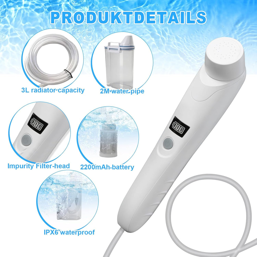 Tragbares bidet Elektrisches Bidet-Reise-Bidet Reise Bidet Handbrause mit 3 L Wassertank für Toilett