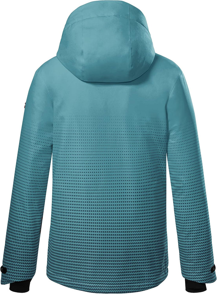 Killtec Mädchen Ksw 158 Grls Ski Jckt Skijacke/Funktionsjacke mit Kapuze und Schneefang 116 Türkis,