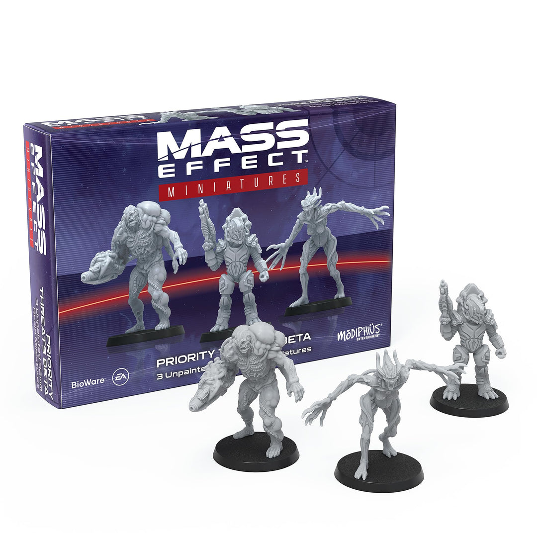 Mass Effect Priority Threats Beta-Harz-Sammler-Miniatur-Set – Rüsten Sie Ihr Spiel mit Tisch-Miniatu