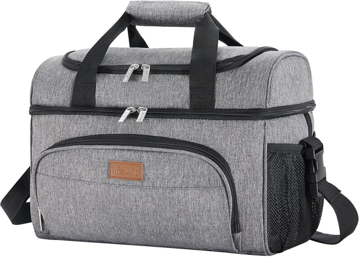 Lifewit Kühltasche Gross Einkaufstasche Faltbar Cooler Bag Sportliche Kühlbox Isoliertasche Double D