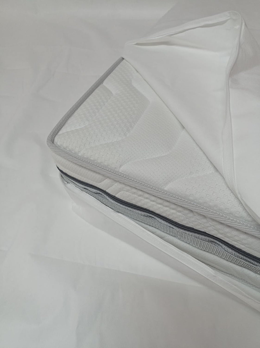 Allergiker Milben Bettwäsche Matratzenbezug, rundum 90 x 200 cm, Encasing Milbenkotdicht Höhe 16 cm,