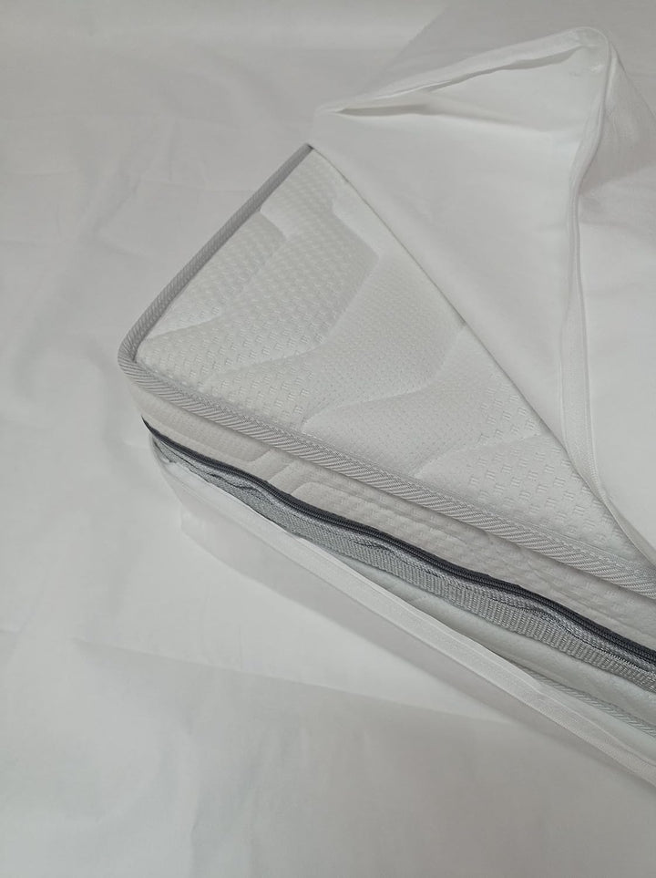 Allergiker Milben Bettwäsche Matratzenbezug, rundum 90 x 200 cm, Encasing Milbenkotdicht Höhe 16 cm,